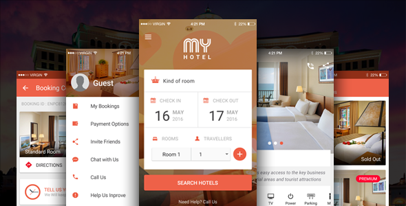 My Hotel - Ionic Theme, Ionic Template for Mobile Booking Hotel App