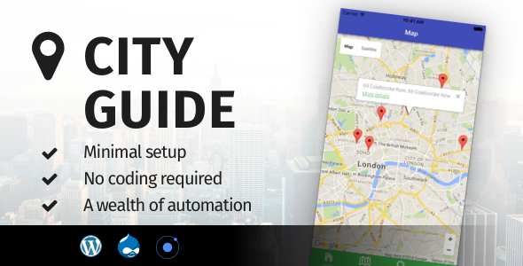 City Guide Ionic - Full Application with Firebase backend