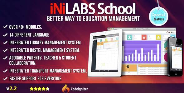 Inilabs v2.2 - School Management System Express