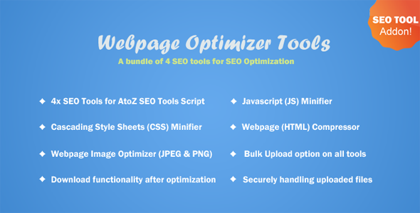 Webpage Optimizer Tools for A to Z SEO Tools
