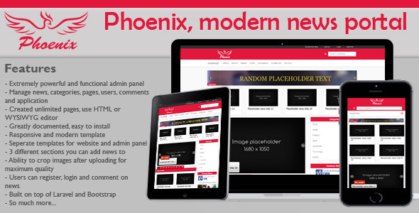 Phoenix v1.4 - modern & minimalist news portal