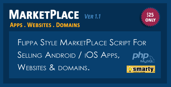 MarketPlace - Apps, Websites and Domains Selling Script