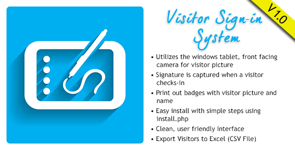 Visitor Signin System v1.0.1