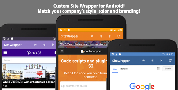 Customizable Site App Android