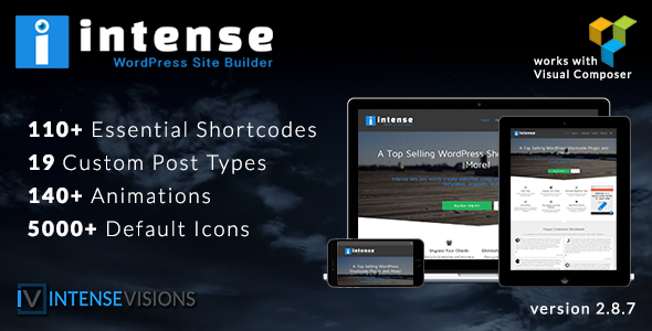 Intense v2.8.7 - Shortcodes and Site Builder for WordPress