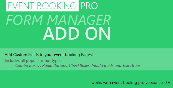 Forms Manager v1.8.0 - Event Booking Pro Add-on