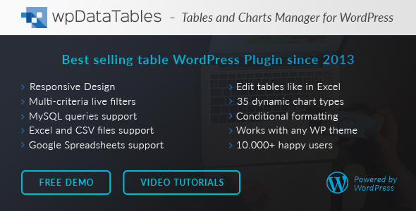 wpDataTables v1.7.2 - Tables and Charts Manager for WordPress