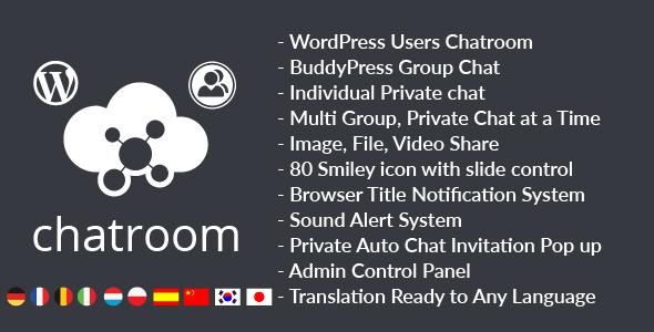 WordPress Chat Room, Group Chat Plugin v1.0.2