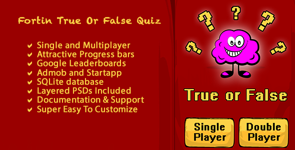 Fortin True False Multi Player Quiz
