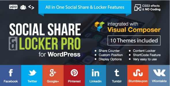 Social Share & Locker Pro Wordpress Plugin v7.2