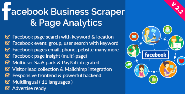 Facebook Business Scraper & Page Analytics v2.2