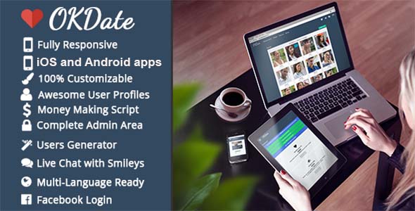 OKDate v2.1 - Complete Dating Platform: Website, iOS/Android Apps, Backend