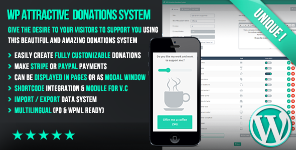 WP Attractive Donations System v1.103 - Easy Stripe & Paypal
