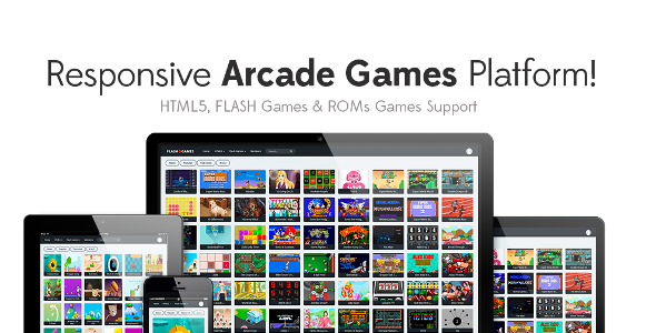 Responsive HTML5, Flash Games & ROMs Games Platform - Arcade Game Script v1.2.1