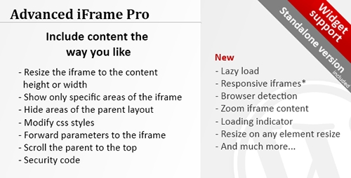 Advanced iFrame Pro v7.5