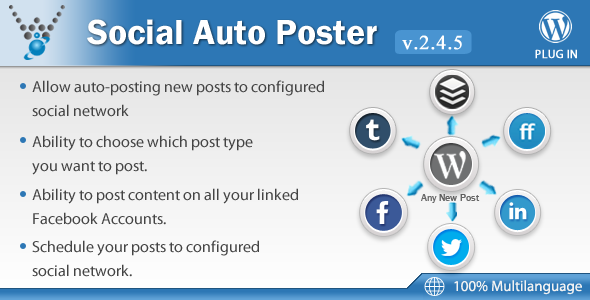 Social Auto Poster v2.4.5 - WordPress Plugin