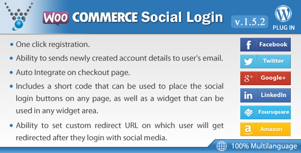 WooCommerce Social Login v1.5.2