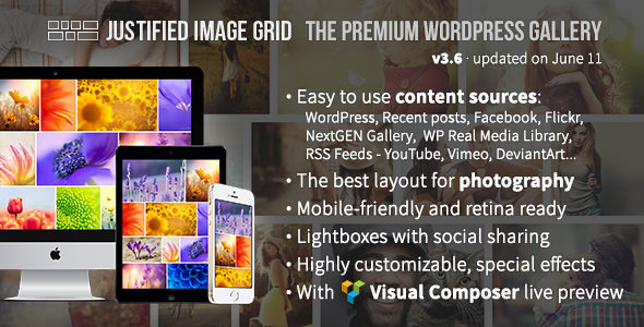 Justified Image Grid v3.6 - Premium WordPress Gallery