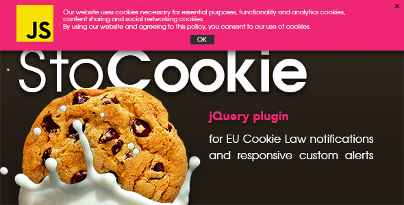 StoCookie jQuery plugin v1.1 - Cookie Law Compliance and Custom Notifications