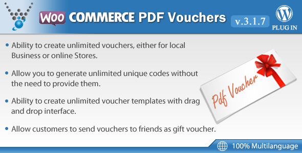 WooCommerce PDF Vouchers v3.1.7 - WordPress Plugin