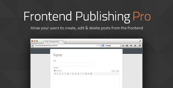 Frontend Publishing Pro v3.8.4