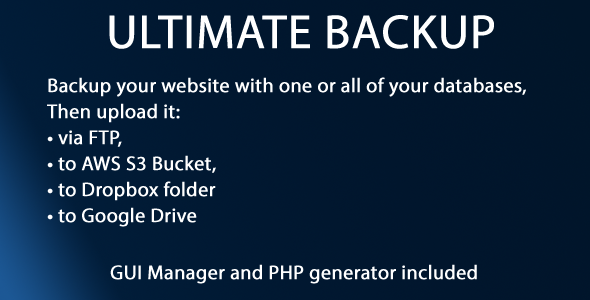 Ultimate Backup v1.2