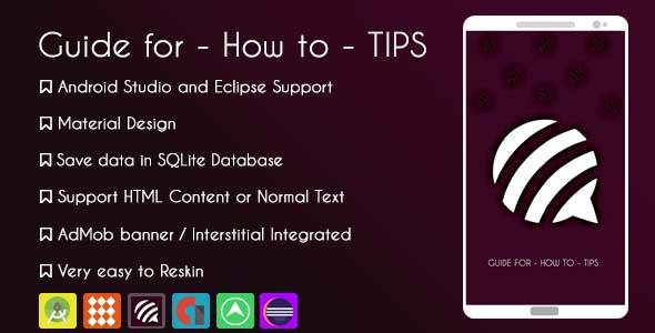 Guide for - How to - Tips Application