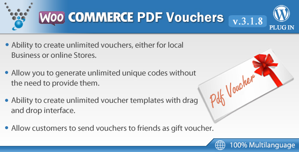 WooCommerce PDF Vouchers v3.1.8 - WordPress Plugin