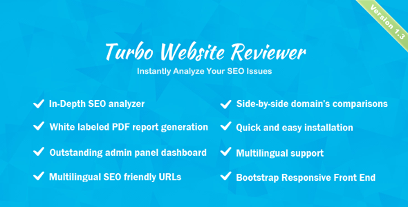 Turbo Website Reviewer v1.2 - In-depth SEO Analysis Tool 