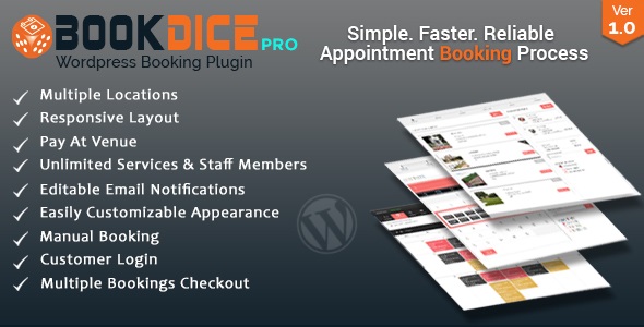 BookDice v1.0 - Appointment Booking and Scheduling for Wordpress