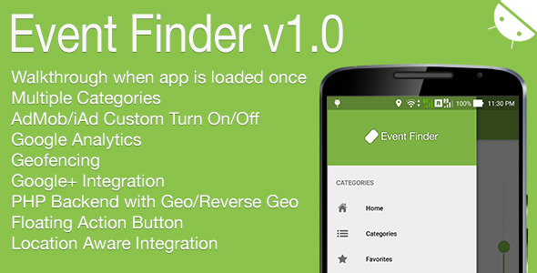 Event Finder Full Android Application v1.0