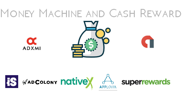 Money Machine and Cash Reward with Backendless, Push and 6 Ad Networks