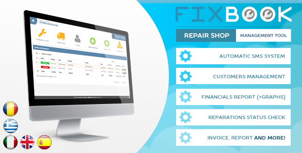 FixBook v3.0 - Repair Shop Management Tool