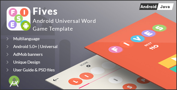 Fives - Android Universal Word Game Template