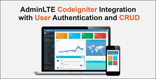 Codeigniter with AdminLTE Integration + Login Authentication + User CRUD
