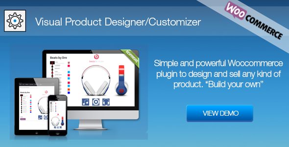 Visual Product Designer/Customizer for Woocommerce v2.0.5