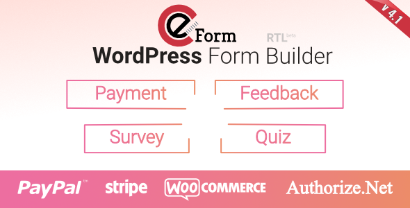 eForm v4.1.0 - WordPress Form Builder