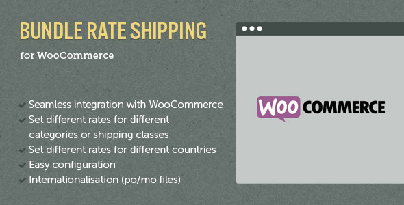 WooCommerce E-Commerce Bundle Rate Shipping v2.4