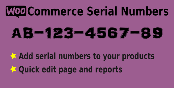 WooCommerce Serial Numbers v1.14 - WordPress Plugin