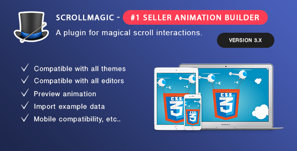 Scroll Magic v3.2 - Scrolling Animation Builder Wordpress Plugin