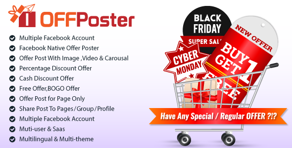 OFFPoster : Facebook Offer Poster (Image, Carousel & Video)