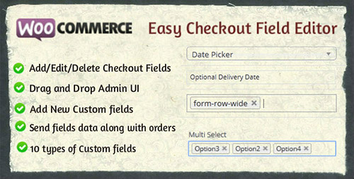 Woocommerce Easy Checkout Field Editor v1.5