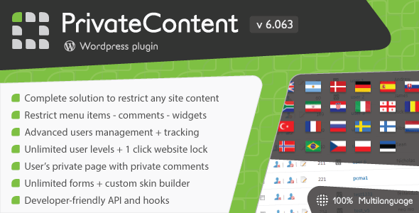 PrivateContent v6.063 - Multilevel Content Plugin