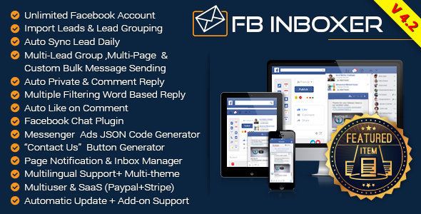 FB Inboxer v4.2 - Master Facebook Messenger Marketing Software