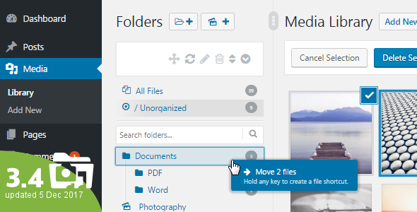WP Real Media Library v3.4.4 - Media Categories / Folders