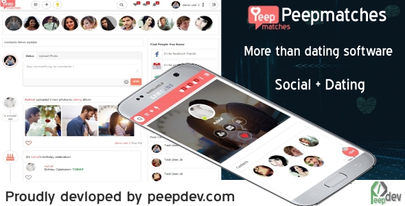 Peepmatches v1.2.0 - Advanced php dating and social script