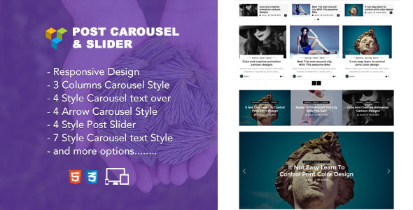Jellywp - Post carousel slider Visual Composer Addons