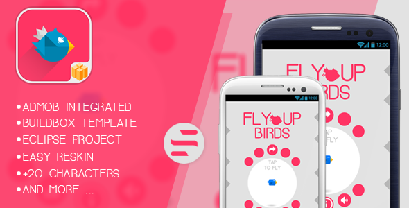 Fly Up Birds - Buildbox Game - Template Included + Android Eclipse Project
