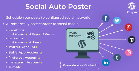 Social Auto Poster v3.1.0 - WordPress Plugin