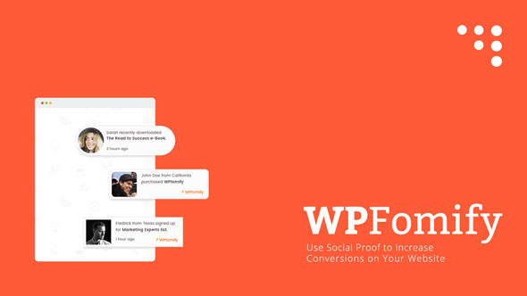 WPfomify WordPress Plugin v2.1.1 + Addons